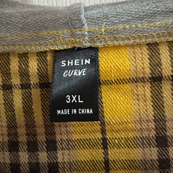 Old Navy Yellow Plaid Hoodie Jacket - Picture 3 of 3